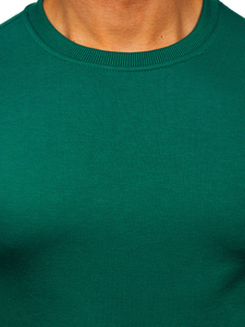 Sudadera sin capucha para hombre verde Bolf 2001