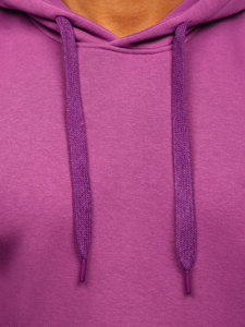Sudadera tipo canguro con capucha para hombre violeta Bolf 1004