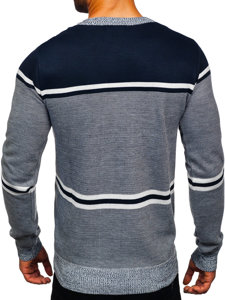 Suéter para hombre color azul oscuro Bolf 6300